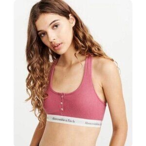 Abercrombie and Fitch Dusty Rose Henley Bralette  XS